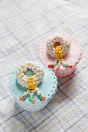 Sweet homemade cupcakeの写真素材