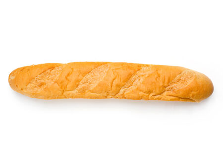 French bread on isolated backgroundの写真素材
