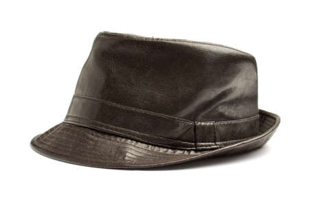Brown hat isolated on white