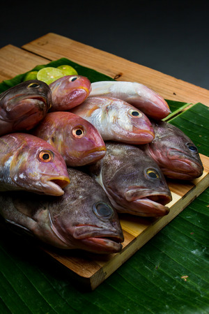 Fresh sea fish with lemon