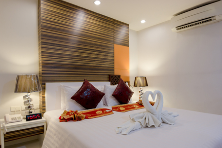 Oriental style apartment Service Room at Patong Beach Phuket, Thailandの写真素材