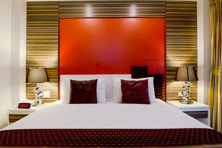 Oriental style apartment Service Room at Patong Beach Phuket, Thailandの写真素材