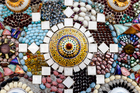 the mosaic of chineseware patternの写真素材