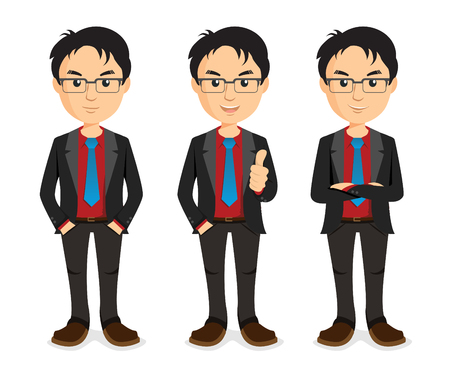 business man arms crossedのイラスト素材
