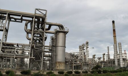 industrial estate gas productionのeditorial素材