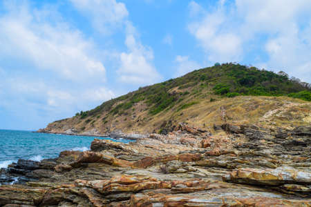 Mountain and seaの写真素材