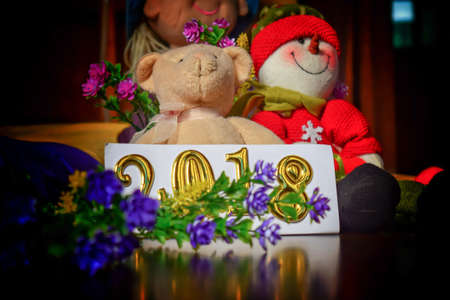 snowman doll christmas conceptの写真素材