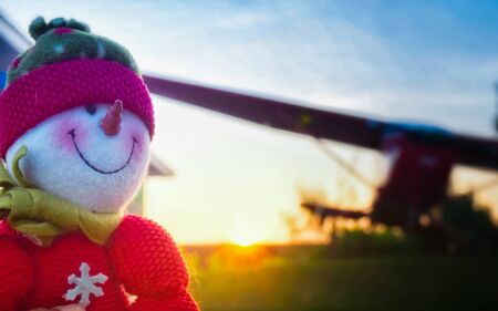 snowman doll christmas conceptの写真素材