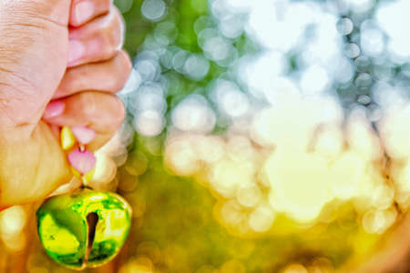 bokeh and bell blur backgroundの写真素材