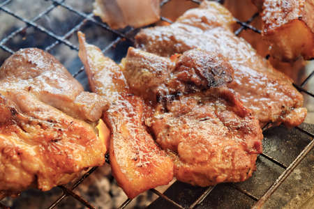 grill pork steakの写真素材