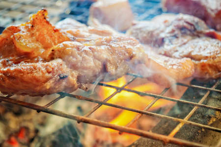 grill pork steakの写真素材
