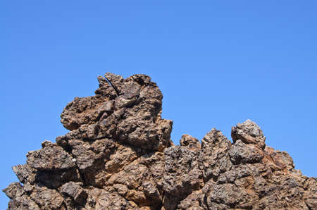 Big rock with blue sky