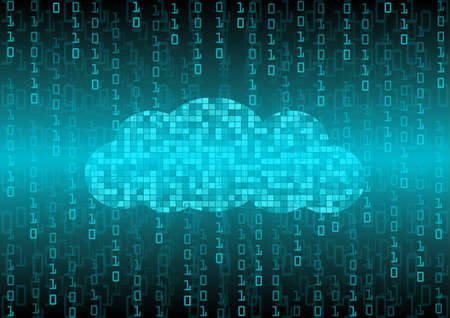 Abstract background Cloud technology conceptのイラスト素材