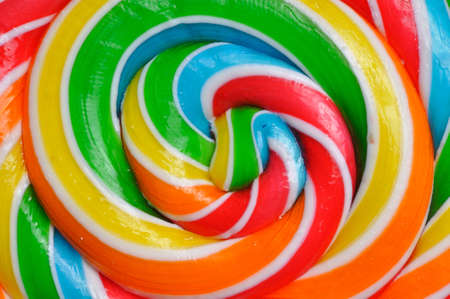 Close-up of colored lollipop の写真素材