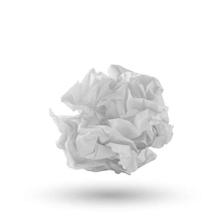 Crumpled paper ballの写真素材