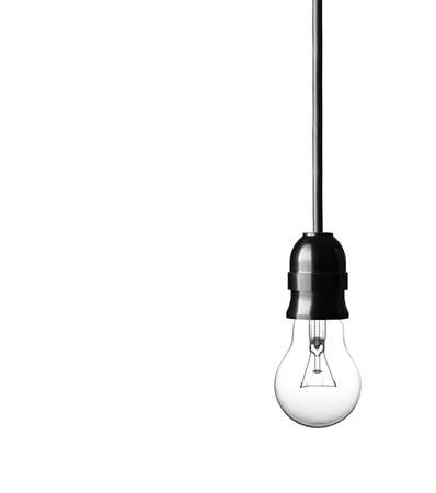 Light bulb isolated on white background