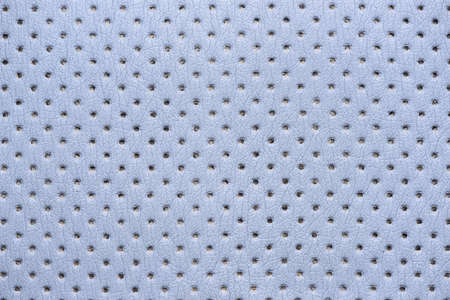 blue perforated leather textureの写真素材