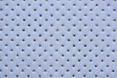 blue perforated leather textureの写真素材