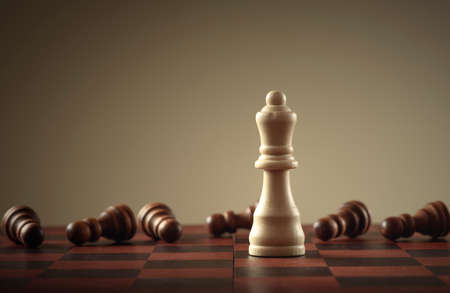 Chess game. Business concept of leadership