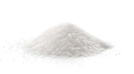 Sugar isolated on white backgroundの写真素材