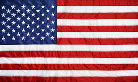 Closeup background of American flag の写真素材