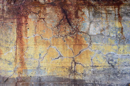Rusted painted grunge concrete wall background texture. High resolution patternの写真素材
