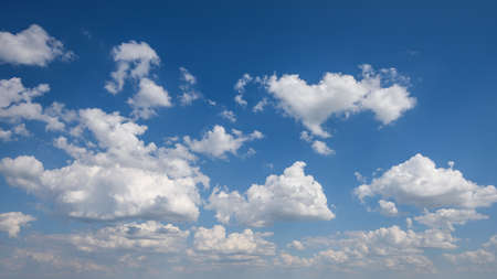 blue sky with cloudsの写真素材