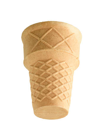 ice cream cone isolated on white backgroundの写真素材