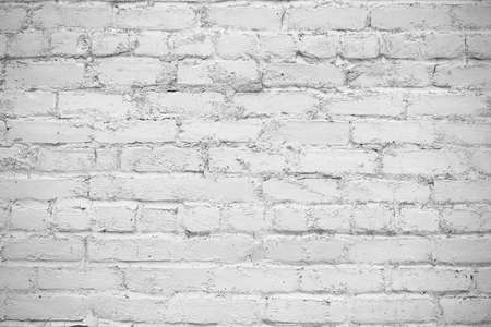 old white brick wall backgroundの写真素材