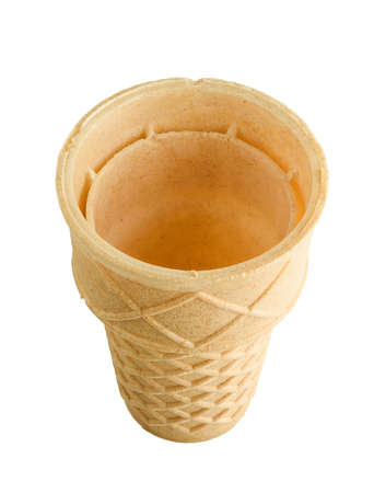 ice cream cone isolated on white backgroundの写真素材