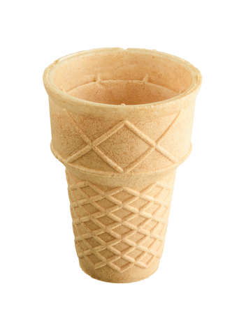 ice cream cone isolated on white backgroundの写真素材