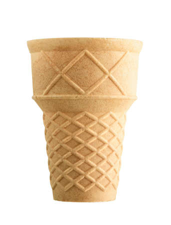 ice cream cone isolated on white backgroundの写真素材