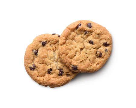 Cookies isolated on white backgroundの写真素材