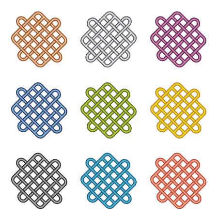 Seamless color tubing patternのイラスト素材