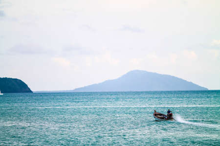 Long-tailed boatの写真素材