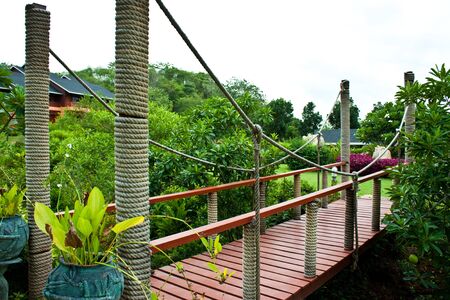suspension bridgeの写真素材
