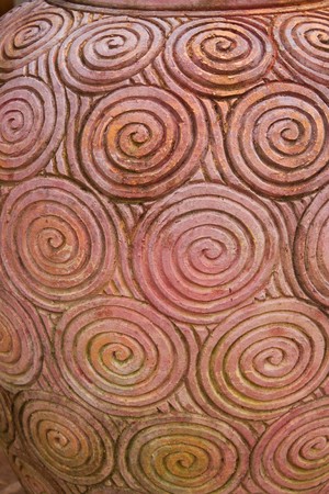 circle on vaseの写真素材