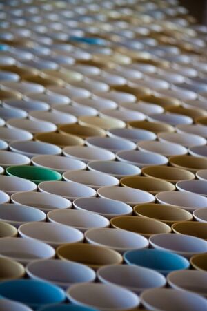 a many cupの写真素材