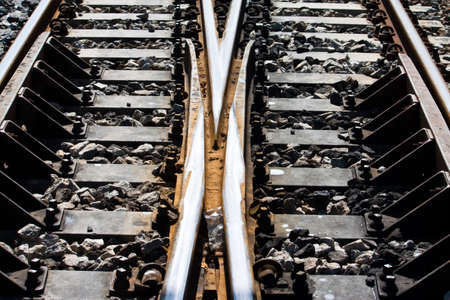 junction the railroadの写真素材