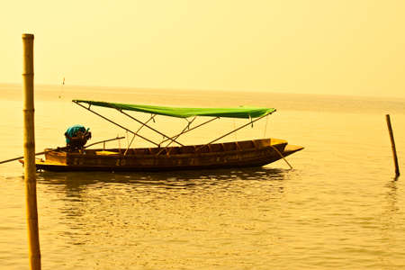 boat in the seaの写真素材