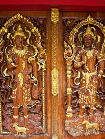 Thai s art in the templeの写真素材