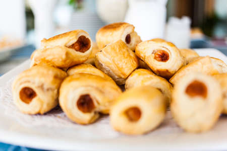 Croissant Bread for the breakの写真素材