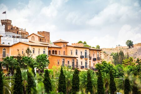 house on hillの写真素材