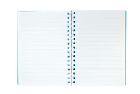 Blue book on a white background 