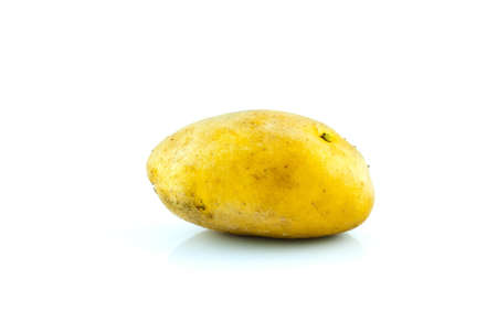 New potato isolated on white background close up  の写真素材