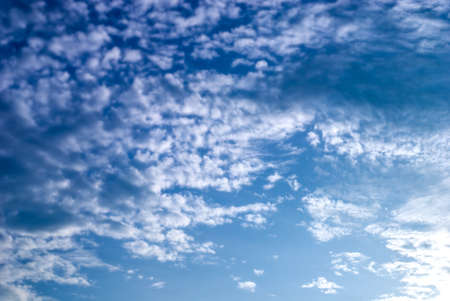 Blue sky and clouds backgroundの写真素材