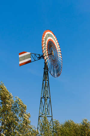 Old-style Farm Windmill for pumping waterの写真素材