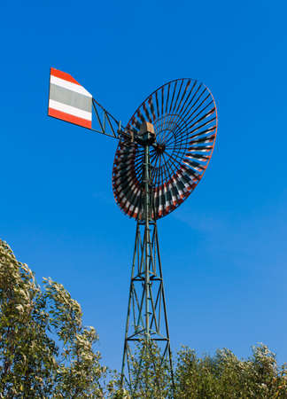 Old-style Farm Windmill for pumping water