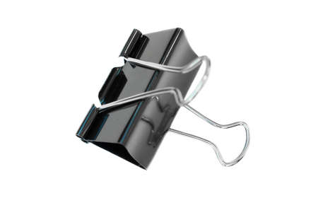 Paper Clips on White Background