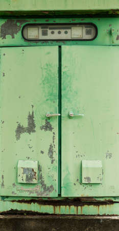 Outdoor Electrical Control Cabinet lidの写真素材